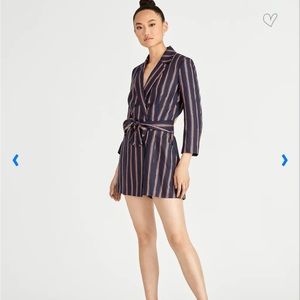Puberty Metallic stripe Blazer Romper 4 size new